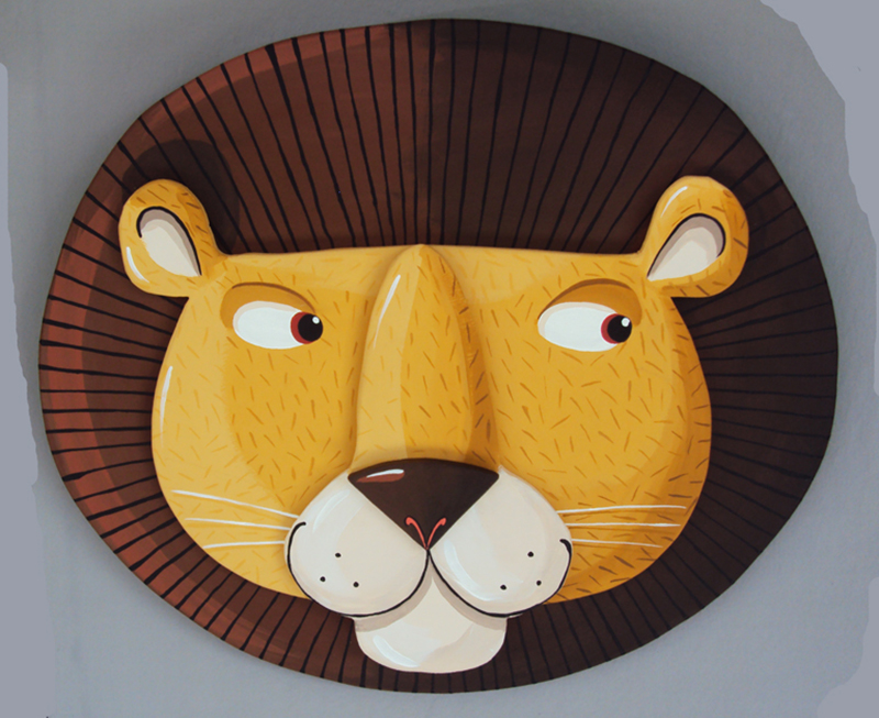 Tête Lion médium BD